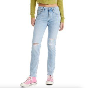 Women's 501® Ripped High Waist Skinny Jeans Levi's W29 L28